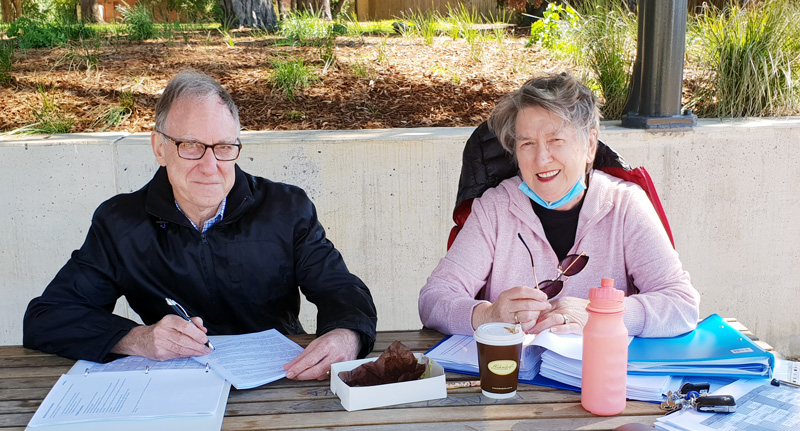 Elsie Mutton and Ken Briscoe - our Course Admin team